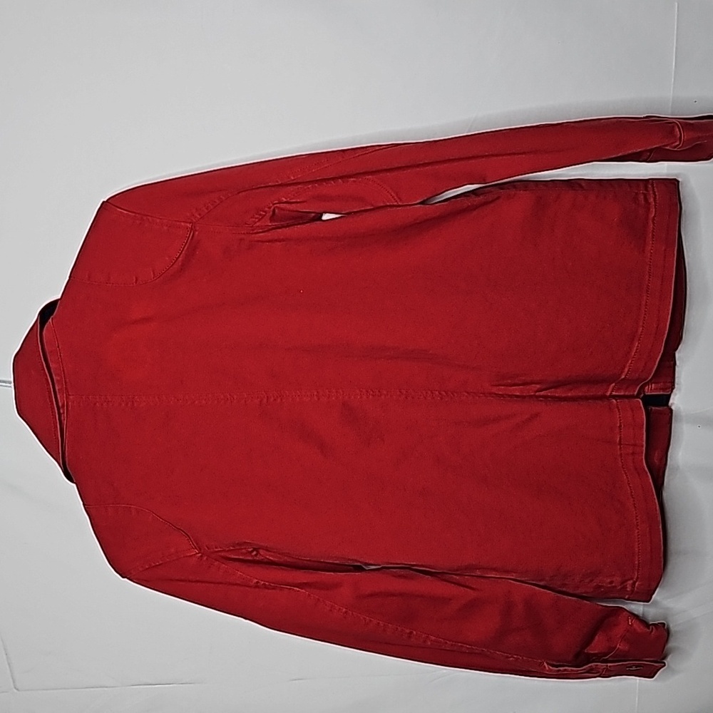 Ralph Lauren twill denim VINTAGE crest fireman clasp red barn jean jacket sz M - Picture 7 of 7